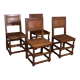 8 chairs danish dowel wood chairs, 1800s