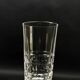 4 Sèvres crystal water glasses, 14.5 cm, faceted cut model with pastilles