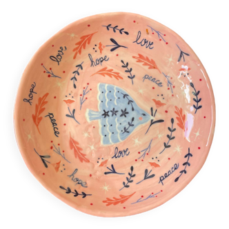 Handmade porcelain plate