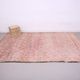 Tapis marocain vintage rose 205 x 303 cm, tapis en laine berbère, tapis berbère boho