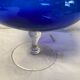 Blue glass vase 50s
