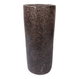 Glazed earthenware scroll vase