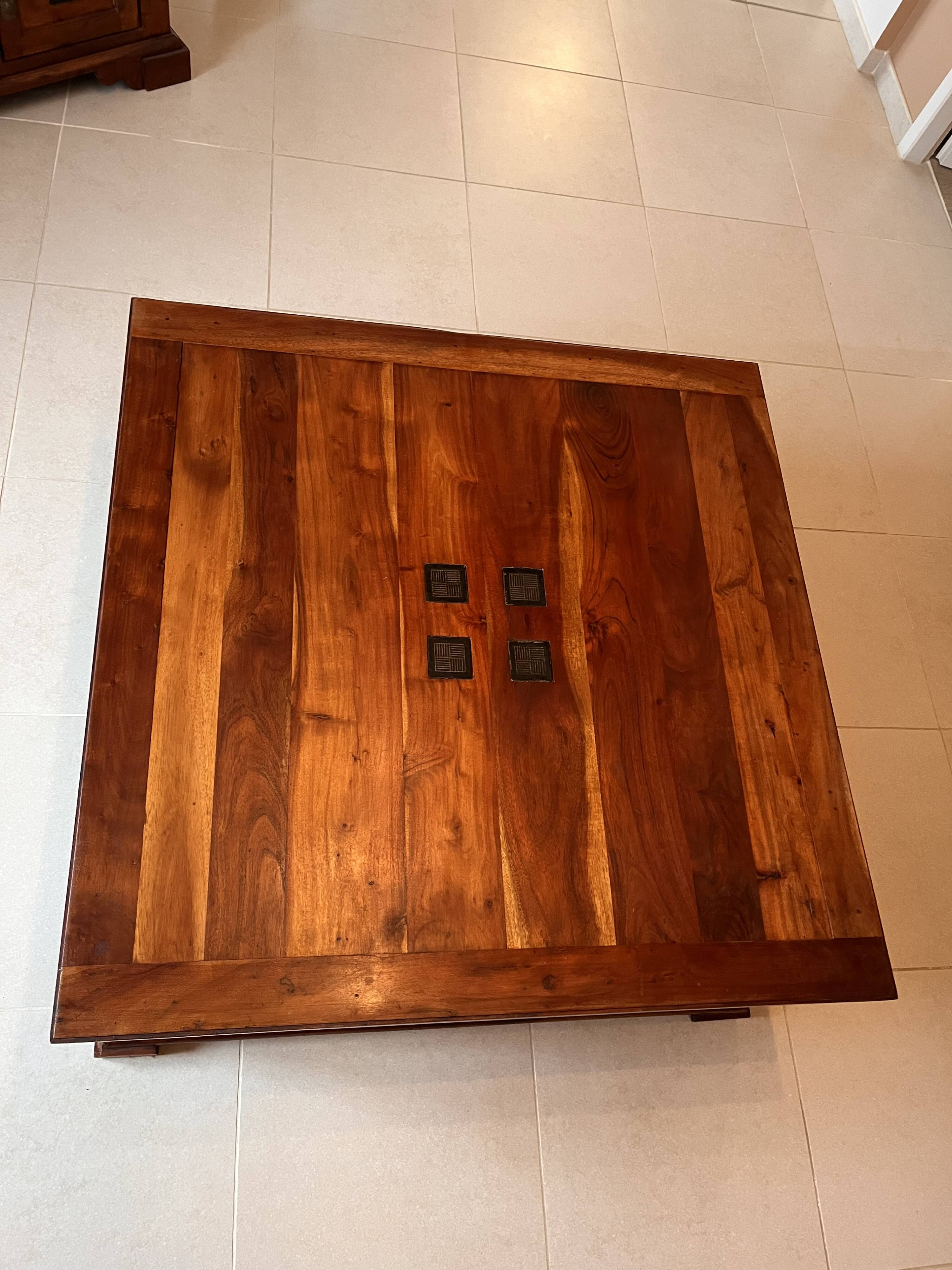 Wooden coffee table
