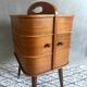 Mid Century sewing box, sewing table, side table, Danish Design, Vintage 60's