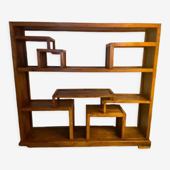 Teak wood shelf cabinet