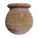 Terracotta jar pot rope decoration Goicoechea Basque Country