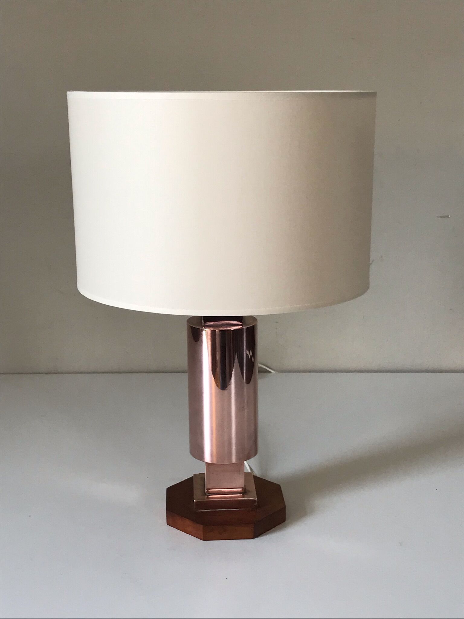 Copper lamp bauhaus design 1940