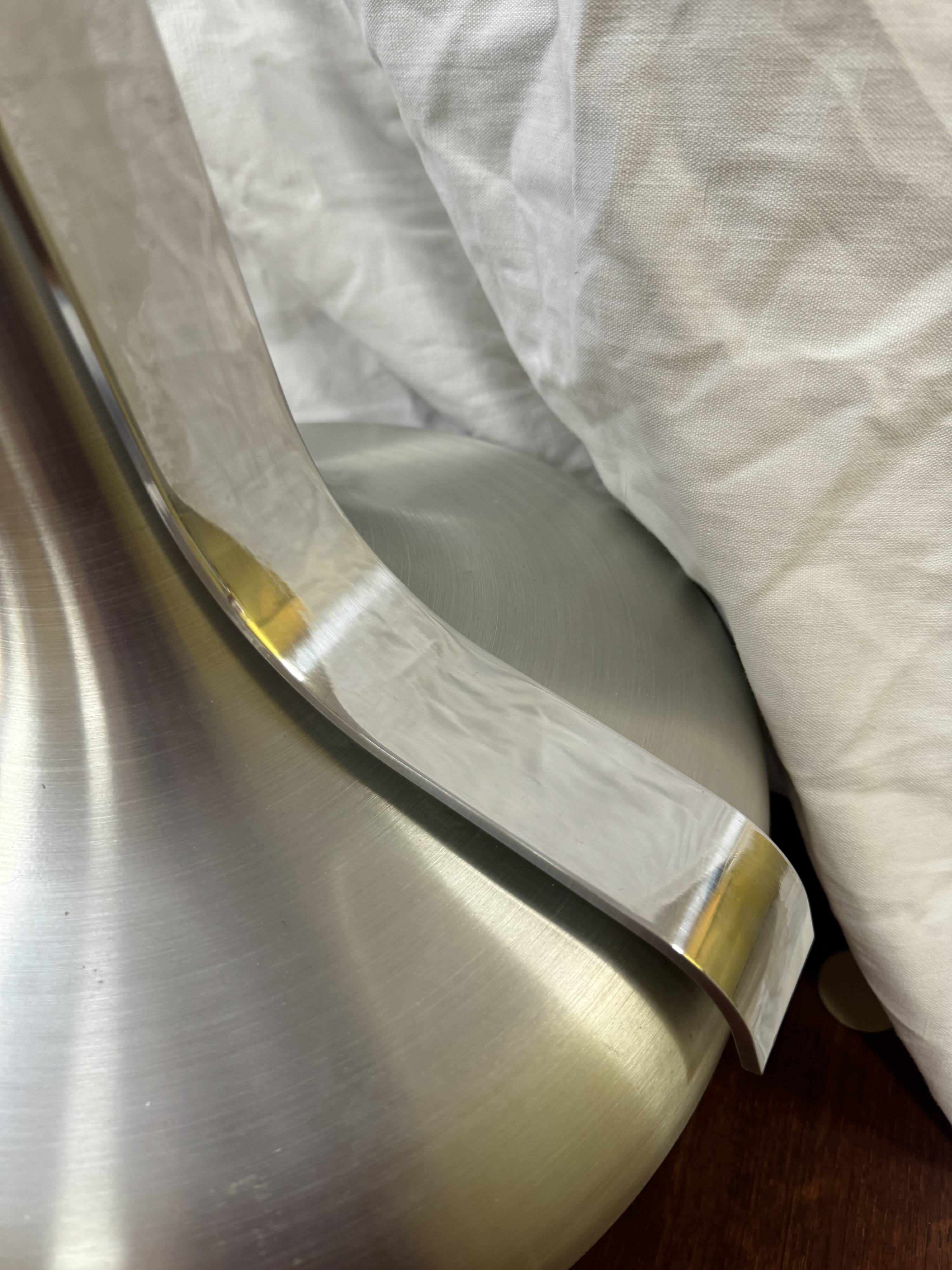 Vintage 70s silver lamp