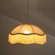 Suspension vintage parapluie imprimée avec franges D45 cm