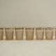 7 pink and gold vintage glass liquor glasses