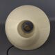 Opal Murano glass mushroom lamp with spiral stripes, 1970s modernist design.