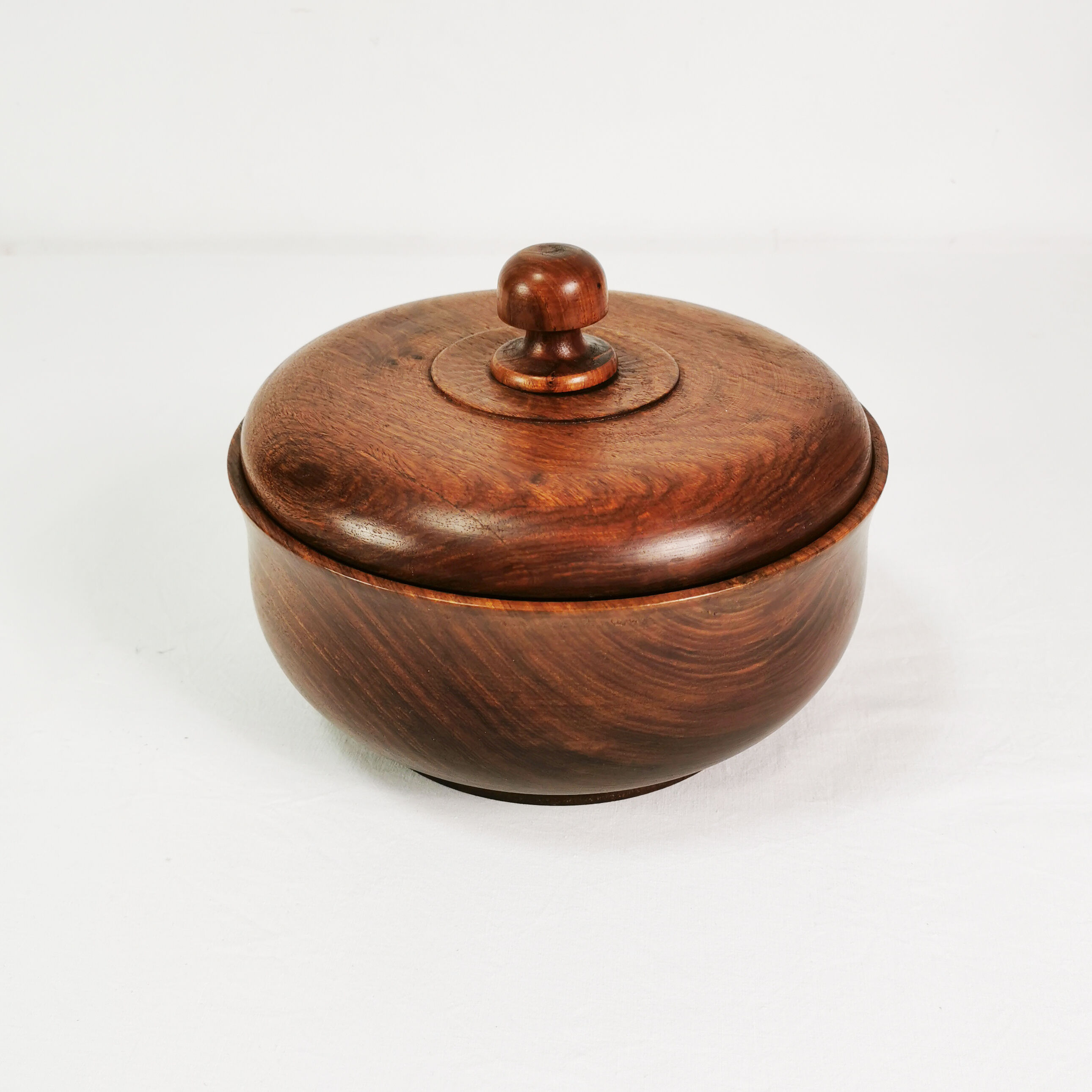 Large teak bowl and salad spoons, Denmark, 1960s