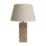 Travertine table lamp, 1970