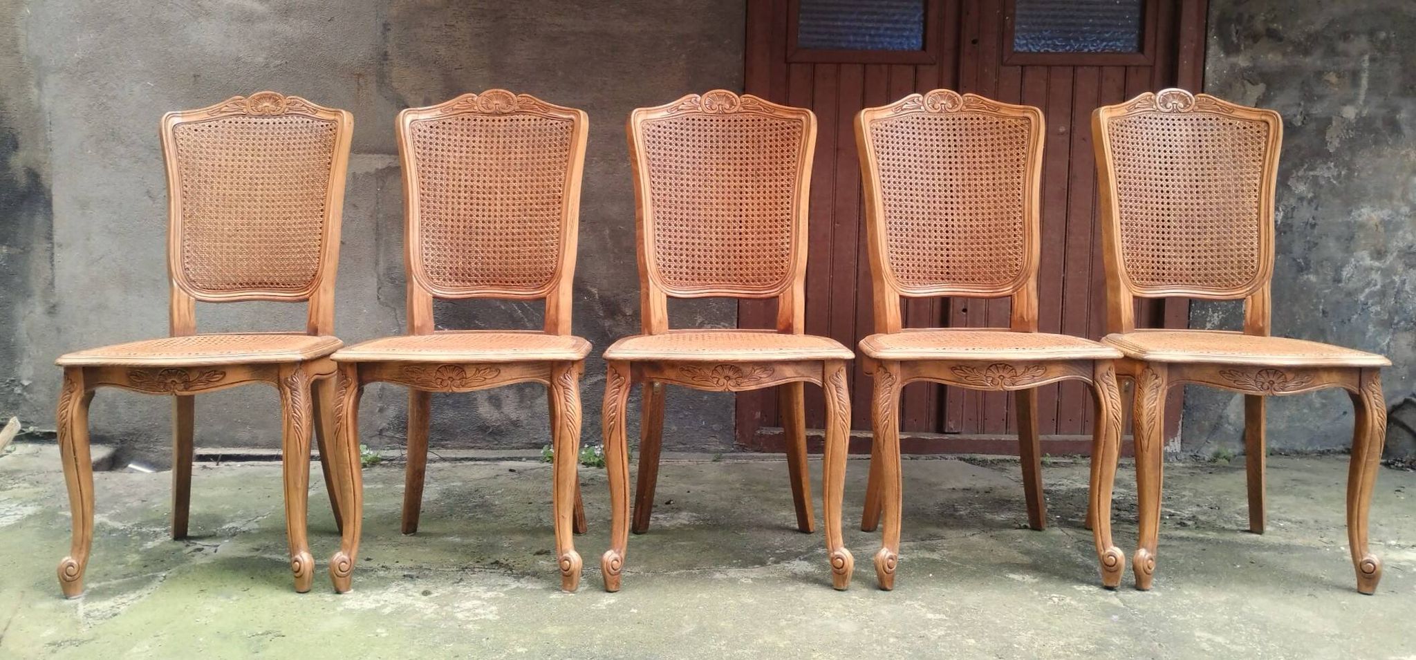 Set of 5 Baumann chairs