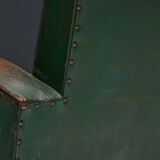 Art Deco Leather Club Chairs, France, 1930s