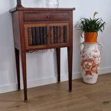 Directory style marquetry side table