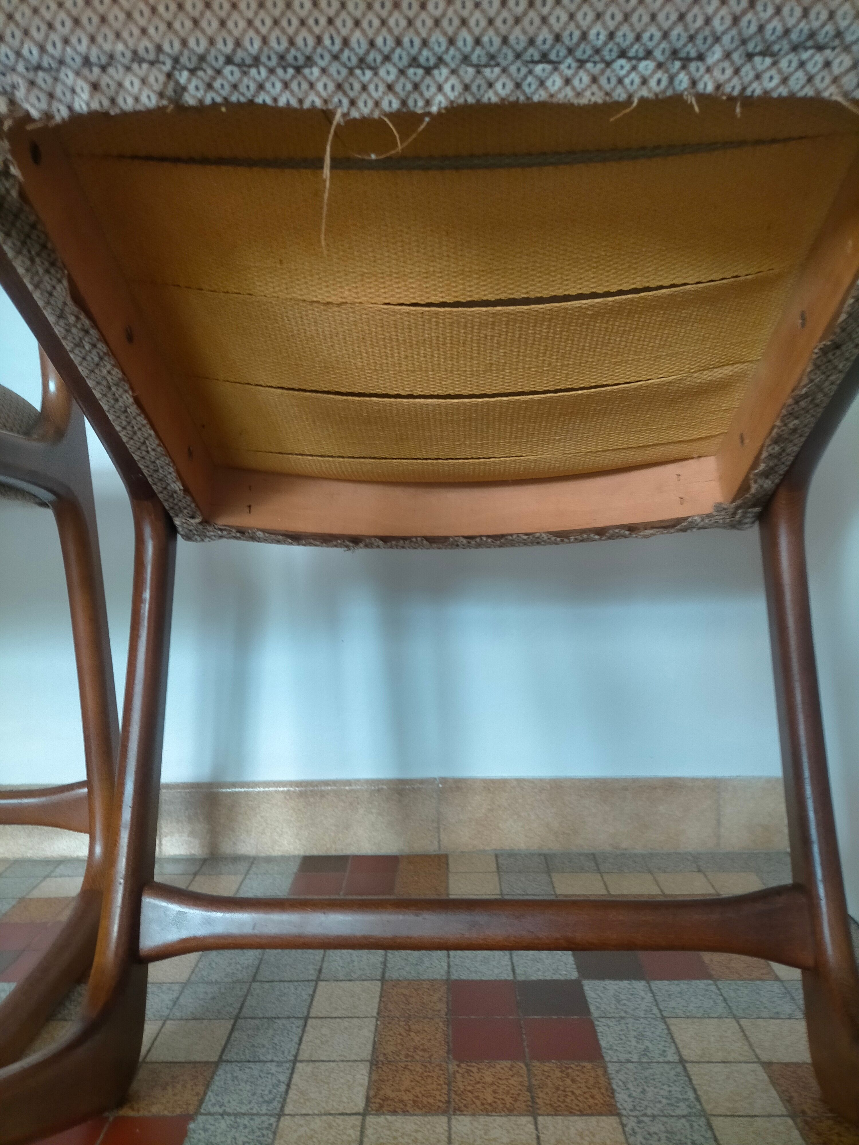 Scandinavian baumann sleigh chairs