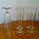 Vintage champagne flutes 1960