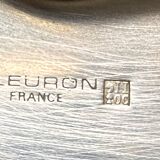 Large shell dish in silver metal Christofle Fleuron