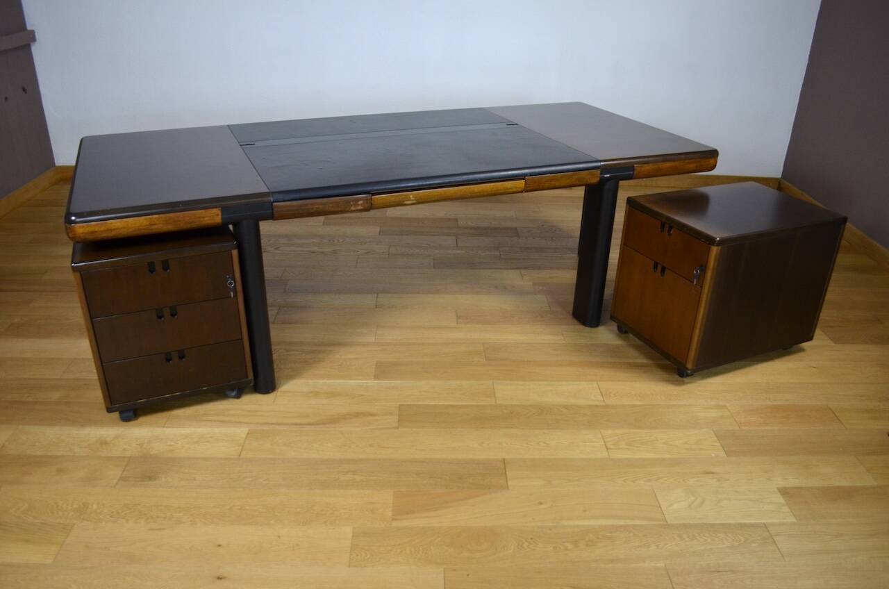 Énorme Bureau de Direction Édition Faram Italy Vintage 1980