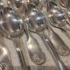 12 silver-plated soup spoons by Christofle, Vendome pattern
