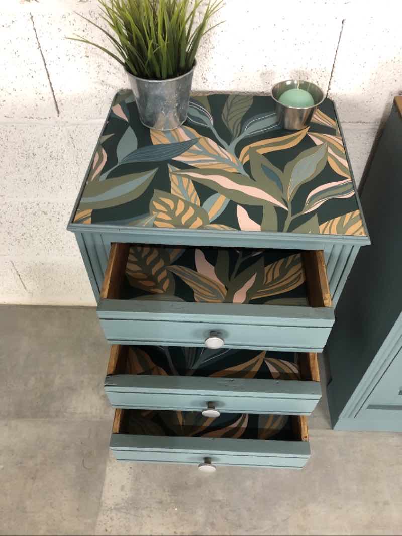 Pair of old bedside tables