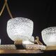 Art Decò Seguso Oval Mid-Century Six- Light Murano Glass and Brass Chandeli