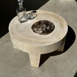 Dish in petrified wood