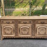 Breton buffet enfilade Art Deco 215cm 19th century