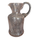 Small blown glass pitcher with bubbles from the 20th century.