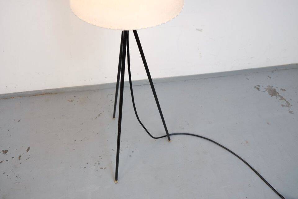 Vintage 1960s floor lamp, retro Mid-Century style.