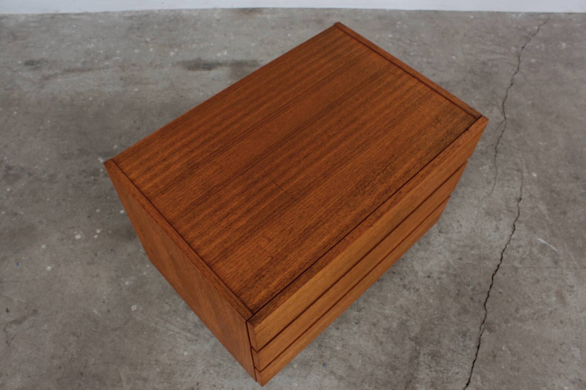 Vintage teak chest of drawers 60s mid century