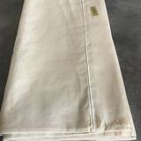 Drap ancien en métis écru, années 50-60