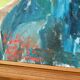 Huile sur toile suédoise originale vintage – « Arbres d'automne »