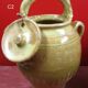 Pottery jug old jar vernified sandstone