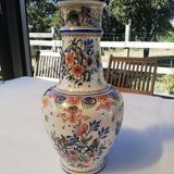 Large old ceramic vase signed