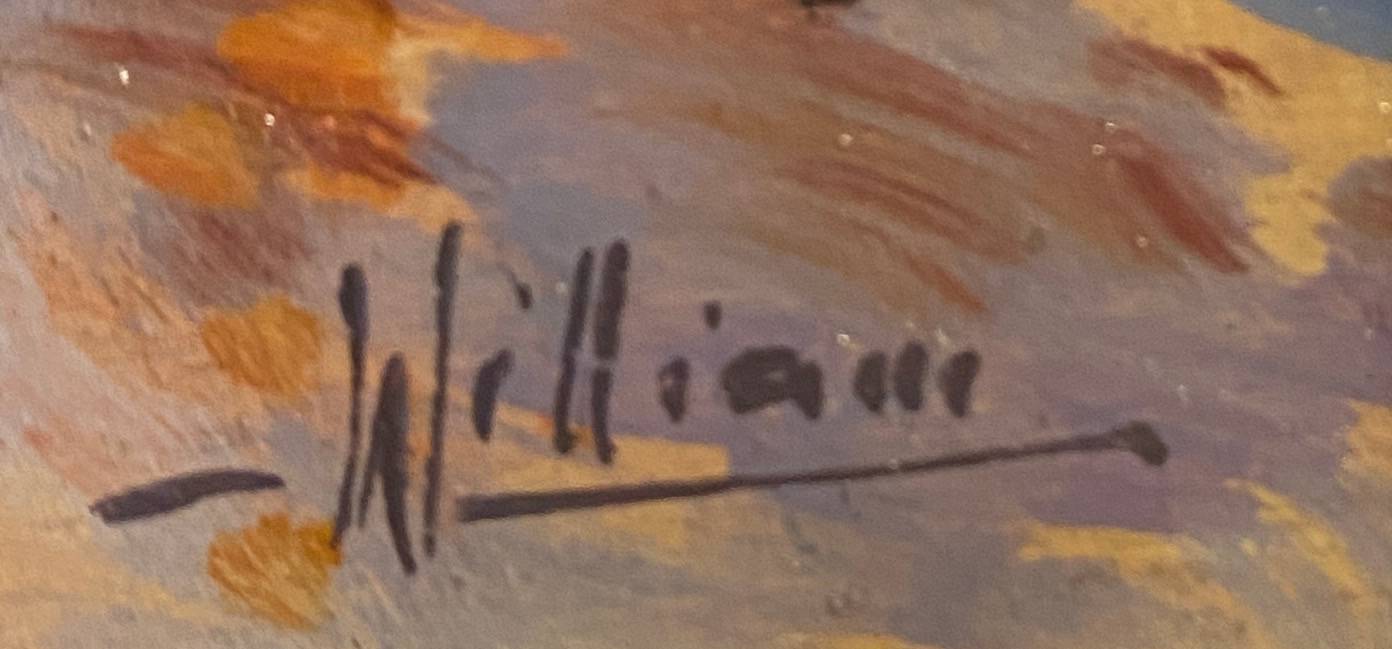 HSP Paris Porte St Denis painting signed William ec. XX° cf. Laloue Cortès + frame