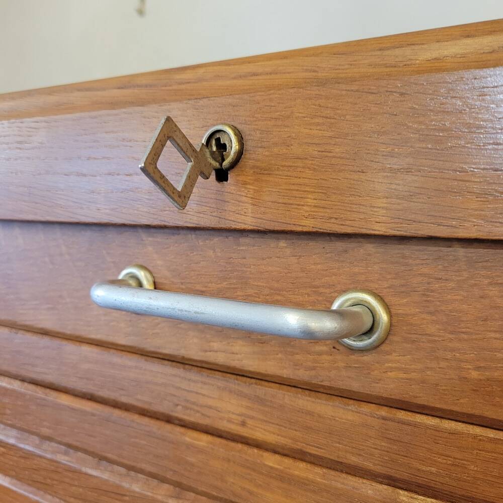 Triple Curtain Filing Cabinet