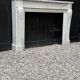 Louis XVI style Carrara marble fireplace circa 1880