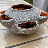 Vase for flower arrangements, fat lava.