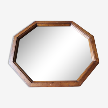 Miroir octogonal art déco 50x40cm