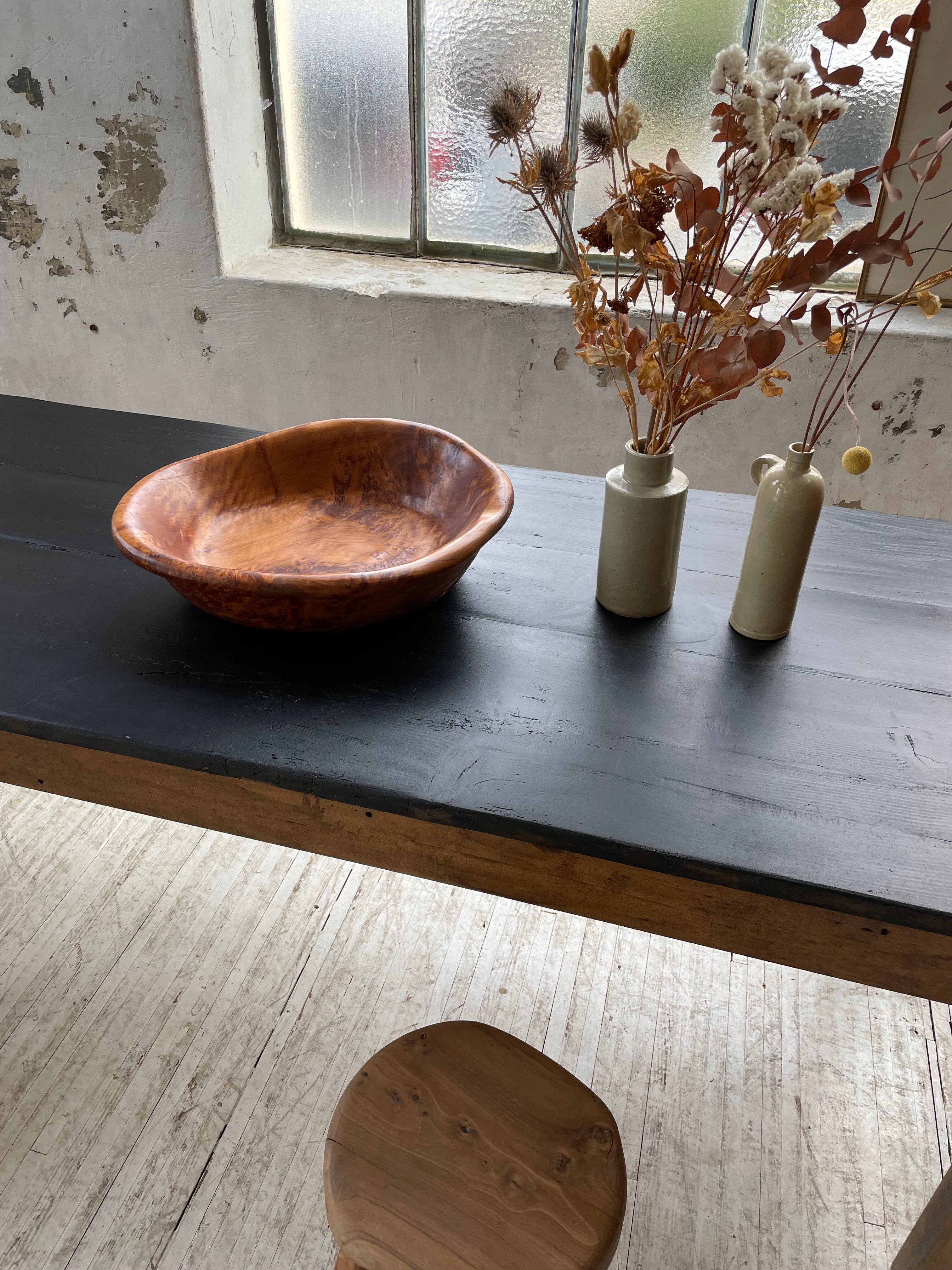 Black pine farm table 250 cm
