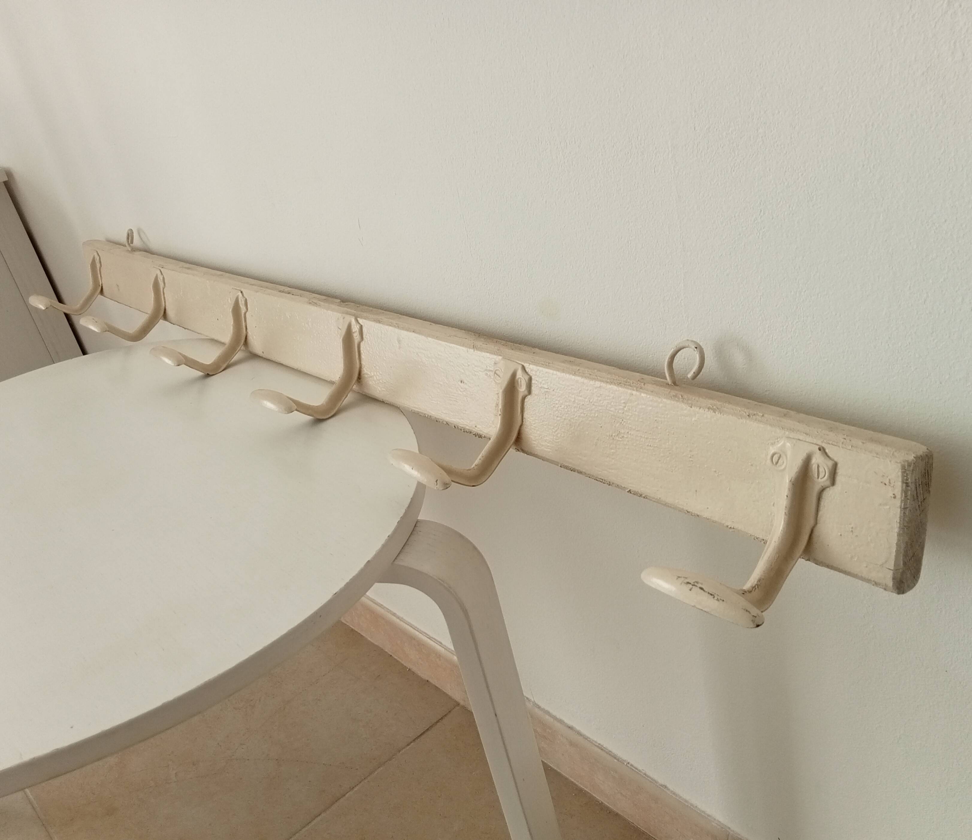 Vintage school coat rack from the 60s/70s