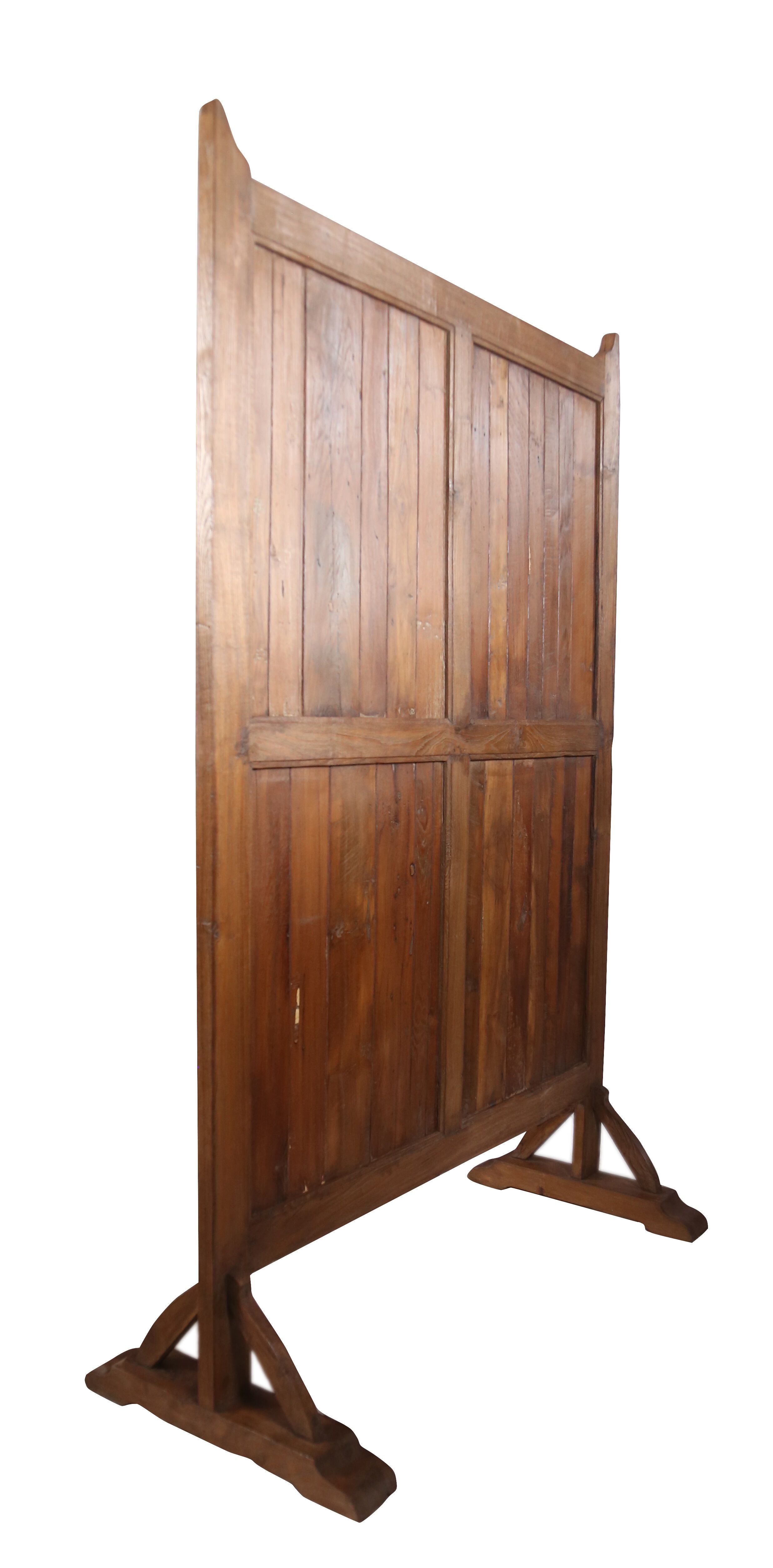 Ancient Burmese teak screen