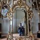 Miroir de style Louis XV en bois doré d’époque Napoléon III