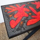 Coffee table of the "cloutier brothers" in lava stone 50s