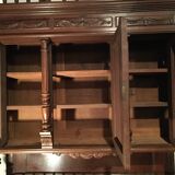 Henri II 2-part oak sideboard from the 19th century