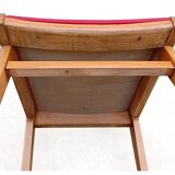 Vintage chairs 1950s wood and skai