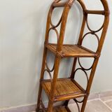 Vintage rattan shelf
