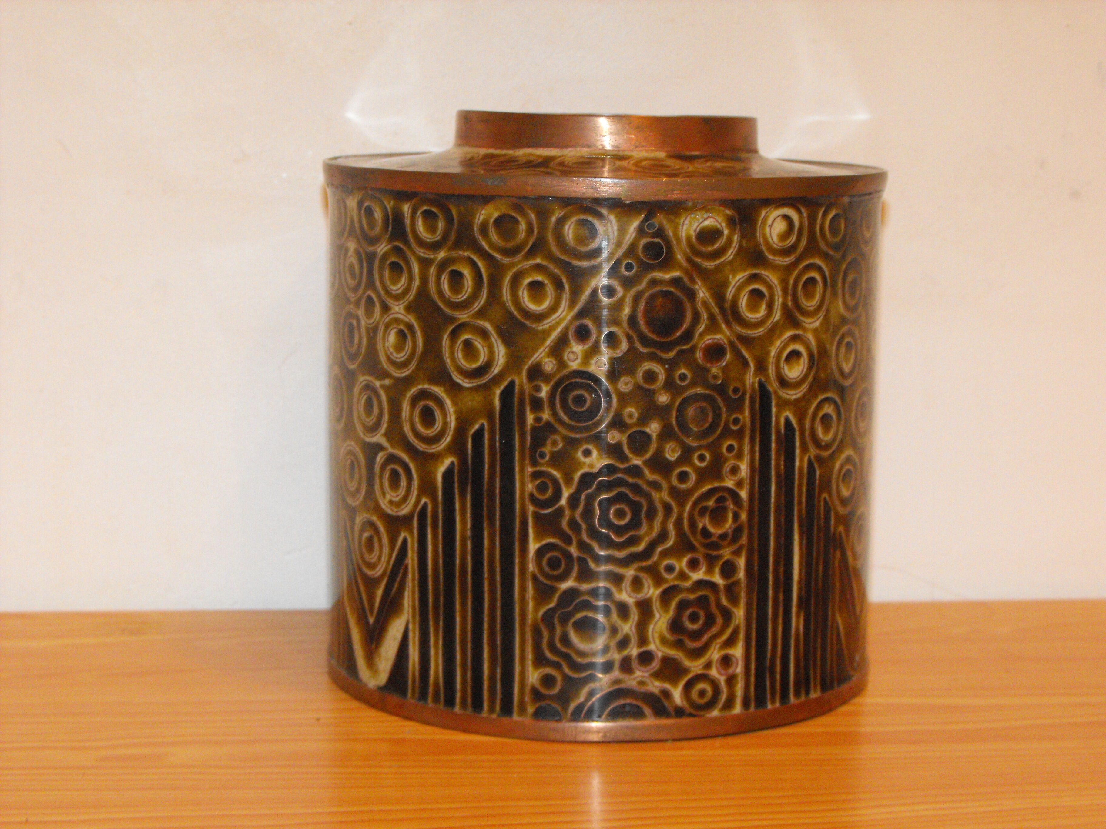 Boite à thé Fabienne Jouvin Cloisonné vintage